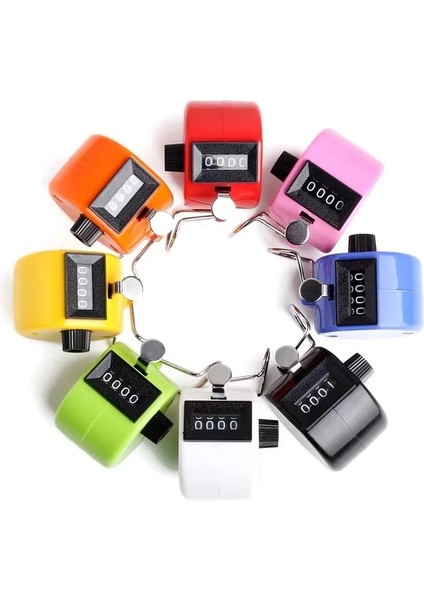 Mavi Stil 4 Haneli Sayı Sayaçları Metal Kabuk El Parmak Ekran Manuel Sayma Tally Clicker Renk Kabuk Zamanlayıcı Futbol Golf Sayacı (Yurt Dışından) modelleri