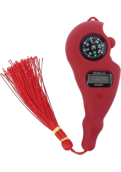 Kırmızı Stil Dijital Tesbih Elektronik Tespih Taksitli Sayacı Pusula Püskül ile Parmak Oyunu Oyuncak Manuel Sıfırlama Dekompresyon Gevşeme Aracı (Yurt Dışından)