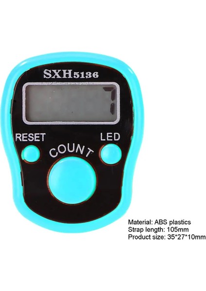 No.4 Stili LED Sıralı Parmak Sayacı LCD Dijital Elektronik Taksitli Sayacı Dikiş Örme Için Abs Plastik Ag3 Düğme Pil Счетчик Моточас (Yurt Dışından)