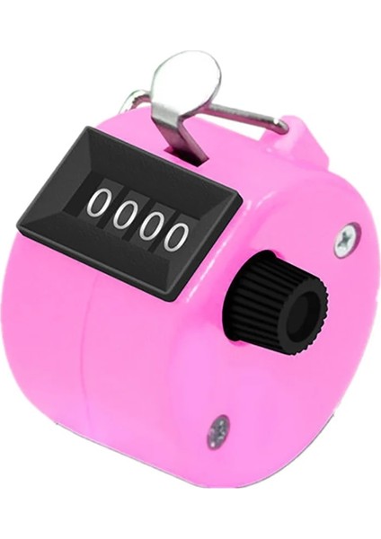 Pembe Tarzı 4 Haneli 8 Renk Numarası Sayaçları Plastik Kabuk El Parmak Ekranı Manuel Sayma Çeşitli Taksitli Sayacı Numara Sayısı (Yurt Dışından)