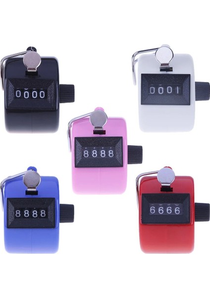 Pembe Tarzı 4 Haneli Sayı Sayaçları Plastik Kabuk El Parmak Ekran Manuel Sayma Tally Clicker Zamanlayıcı Futbol Golf Sayacı Max (Yurt Dışından) fırsatları