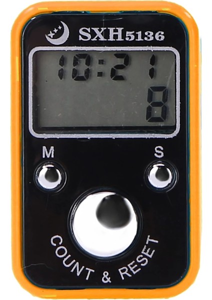 Turuncu Tarzı Mini Parmak Sayacı LCD Elektronik Alet Zaman Göstergesi Dijital Taksitli Sayacı (Yurt Dışından)