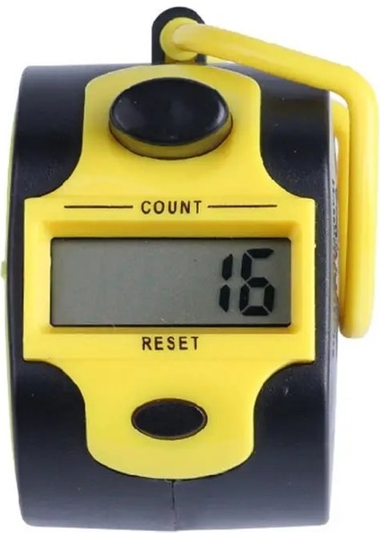 Yeşil Stil Dijital El Taksitli Sayacı 5 Haneli Numara Manuel Basın Clicker Parça Çalışması Için Parmak Yüzüklü LED Arka Işık Kaydedici (Yurt Dışından) fiyatları