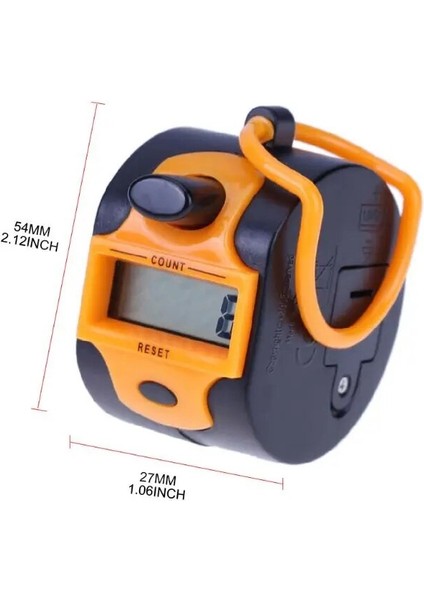 Yeşil Stil Dijital El Taksitli Sayacı 5 Haneli Numara Manuel Basın Clicker Parça Çalışması Için Parmak Yüzüklü LED Arka Işık Kaydedici (Yurt Dışından) indirimleri