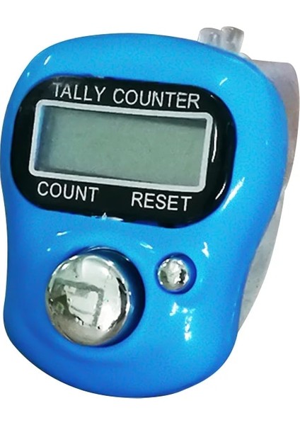 Mavi Stil Yeni Elektronik Dijital Sayaç Taşınabilir El Kumandalı Tally LCD Ekran Rastgele Renk Budizm Din Parmak Yüzük Sayacı (Yurt Dışından)
