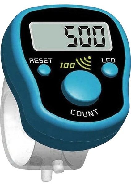 Yeşil Stil Dikiş Işaretleyici Satır Parmak Sayacı LCD Dijital El Tally Dikiş Örgü Aracı Akülü Buda Ilahi Sayacı (Yurt Dışından)