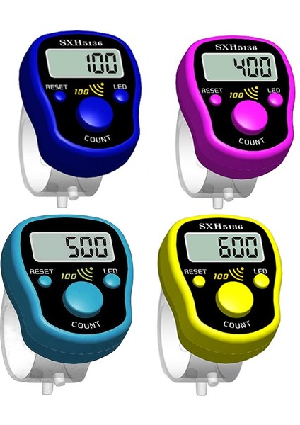 Yeşil Stil Dikiş Işaretleyici Satır Parmak Sayacı LCD Dijital El Tally Dikiş Örgü Aracı Akülü Buda Ilahi Sayacı (Yurt Dışından)