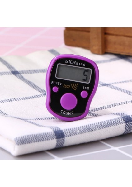 Yeşil Stil Dikiş Işaretleyici Satır Parmak Sayacı LCD Dijital El Tally Dikiş Örgü Aracı Akülü Buda Ilahi Sayacı (Yurt Dışından)