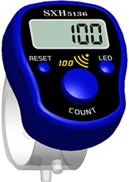 Yeşil Stil Dikiş Işaretleyici Satır Parmak Sayacı LCD Dijital El Tally Dikiş Örgü Aracı Akülü Buda Ilahi Sayacı (Yurt Dışından)