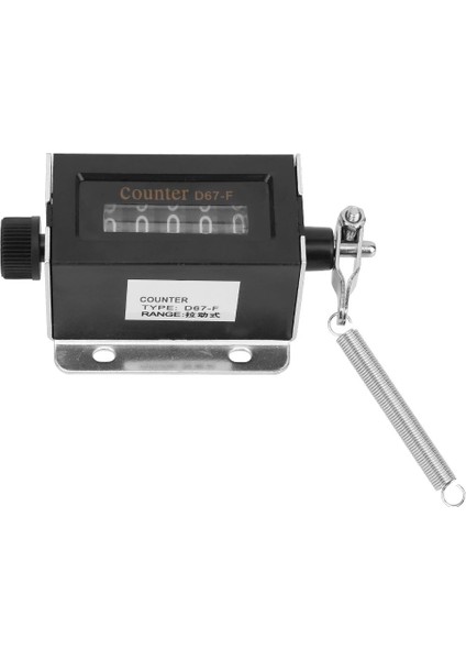 Mini Dijital Sayaç 5 Haneli Numara El Taksitli Tıklama Zamanlayıcısı Mekanik Sıfırlanabilir Manuel Çekme Strok Sayacı D67F (Yurt Dışından)