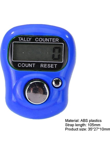 Mavi Stil Pcs Mini Dikiş Işaretleyici ve Satır Parmak Sayacı LCD Elektronik Dijital Taksitli Sayacı Dikiş Örgü Örgü Aracı (Yurt Dışından)