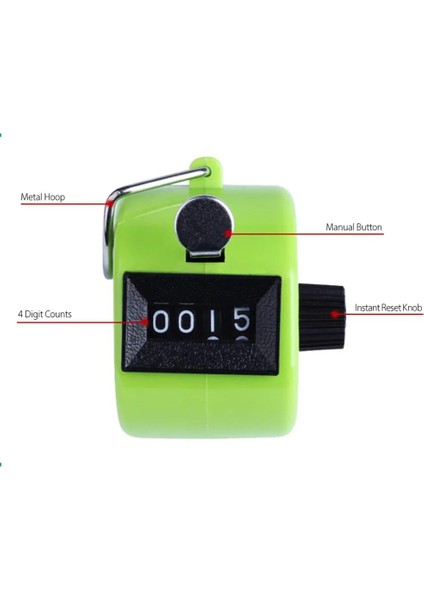 Sarı Stil Clicker 4 Haneli Sayı Sayaçları Plastik Kabuk El Parmak Ekranı Manuel Sayma Tally Clicker Zamanlayıcı Futbol Golf Sayacı (Yurt Dışından) modelleri