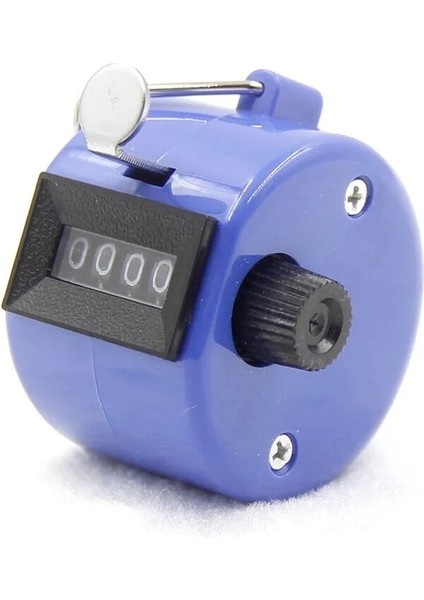 Mavi Stil Clicker 4 Haneli Sayı Sayaçları Plastik Kabuk El Parmak Ekranı Manuel Sayma Tally Clicker Zamanlayıcı Futbol Golf Sayacı (Yurt Dışından)