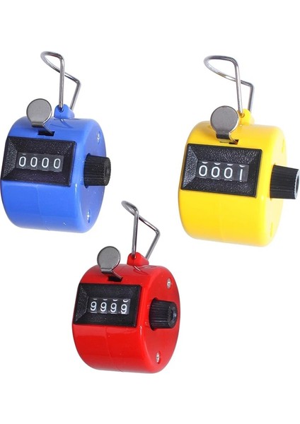 Mavi Stil Clicker 4 Haneli Sayı Sayaçları Plastik Kabuk El Parmak Ekranı Manuel Sayma Tally Clicker Zamanlayıcı Futbol Golf Sayacı (Yurt Dışından) modelleri