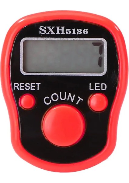 Kırmızı Stil Mini Dikiş Işaretleyici ve Sıra Parmak Sayacı LCD Elektronik Dijital Taksitli Sayacı Dikiş Örme Için Elektronik Taksitli Sayacı (Yurt Dışından)