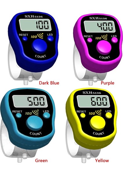 Mor Tarzı Mini Dikiş Işaretleyici Sıra Sayacı LCD Elektronik Haneli Parmak Yüzük Dijital Taksitli Sayacı Clicker Zamanlayıcı Örgü Sıra Parmak Sayacı (Yurt Dışından) modelleri