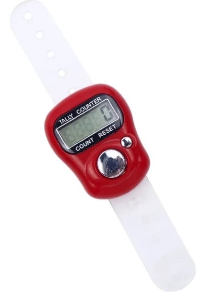 C Tarzı Küçük Parmak Sayacı LED Işık Mini Elektronik Sayaç Halka Tipi Sayma Gece Aydınlık Görsel Sayma Manuel Işaretçi Sayacı (Yurt Dışından)