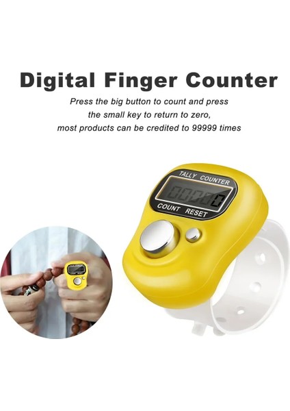 C Tarzı Küçük Parmak Sayacı LED Işık Mini Elektronik Sayaç Halka Tipi Sayma Gece Aydınlık Görsel Sayma Manuel Işaretçi Sayacı (Yurt Dışından) modelleri