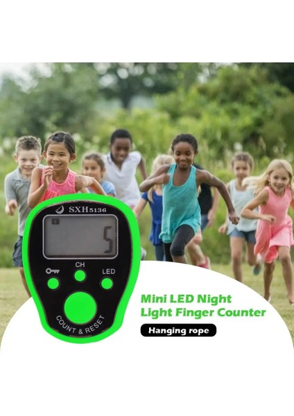 No.7 Tarzı LED Sıralı Parmak Sayacı LCD Dijital Elektronik Taksitli Sayacı Dikiş Örme Için Abs Plastik Ag3 Düğme Pil Счетчик Моточас (Yurt Dışından) fiyatları