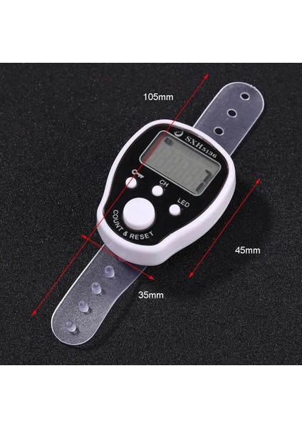 No.7 Tarzı LED Sıralı Parmak Sayacı LCD Dijital Elektronik Taksitli Sayacı Dikiş Örme Için Abs Plastik Ag3 Düğme Pil Счетчик Моточас (Yurt Dışından) modelleri