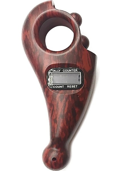 Gül Ağacı Tarzı Düğme Sıfırlama Elektronik Tesbih 5 Haneli Ekran Ergonomik Düşük Enerji Tüketimi Taşınabilir Parmak Sayacı Buda Boncuk Sayacı (Yurt Dışından)