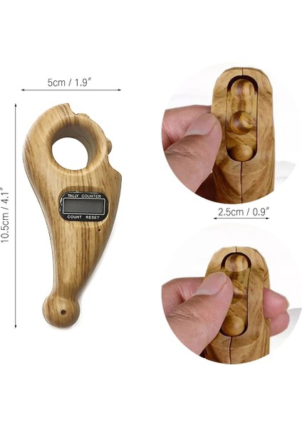 Gül Ağacı Tarzı Düğme Sıfırlama Elektronik Tesbih 5 Haneli Ekran Ergonomik Düşük Enerji Tüketimi Taşınabilir Parmak Sayacı Buda Boncuk Sayacı (Yurt Dışından) indirimleri