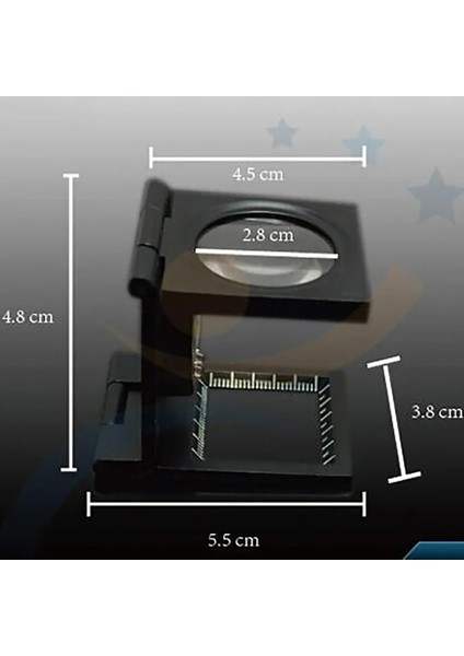 10X Cam Lens LED Işık Büyüteç Çinko Alaşımı Katlanabilir Ölçekli Büyüteçler Tekstil Testi Için Harfler Büyütmetakdir (Yurt Dışından)