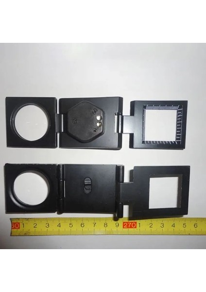 10X Cam Lens LED Işık Büyüteç Çinko Alaşımı Katlanabilir Ölçekli Büyüteçler Tekstil Testi Için Harfler Büyütmetakdir (Yurt Dışından)