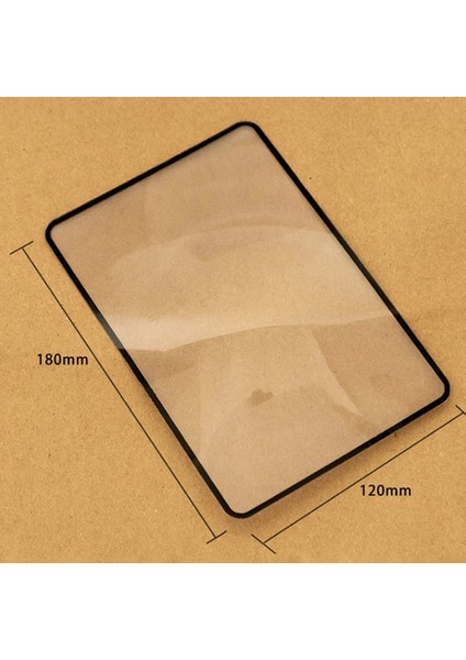 8.5x5.5cm Stili 1 Parça Büyüteç Işığı A5 Tam Sayfa Büyük Sayfa Büyüteç Büyüteç Kitap Sayfası Büyütme 3x Ultra-Ince Büyüteç Büyüteç (Yurt Dışından)