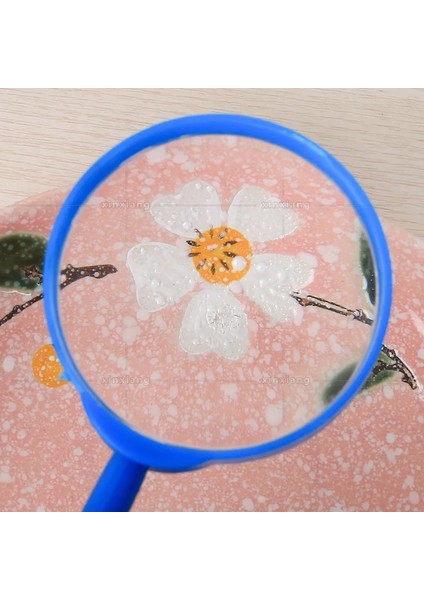Sarı Tarzı 3x El Büyüteç Taşınabilir Büyüteç Büyüteçokuma Camı Lens Çocuk Muayene Büyüteç Okuma Renkli 60MM (Yurt Dışından)