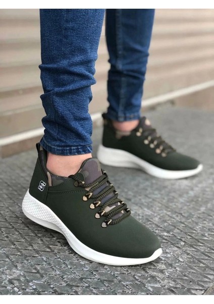 Haki Erkek Rahat Taban Casual Sneaker Spor Ayakkabı