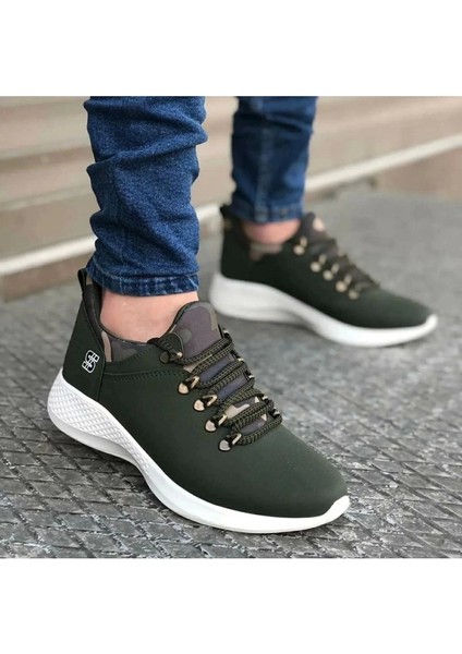 Haki Erkek Rahat Taban Casual Sneaker Spor Ayakkabı