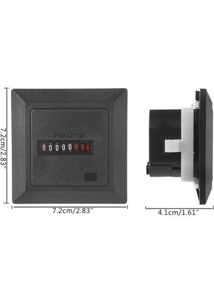 Beyaz Stil Hm-1 Zamanlayıcı Kare Elektronik Hermetik Sayaç Dijital .9 Saat Ölçer Saat Ölçer Ölçer 0.3W Ahz Ac (Yurt Dışından) modelleri
