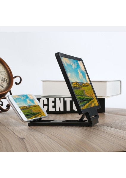 Beyaz Stil Sıcak 3D Ekran Amplifikatör Cep Telefonu Ekran Video Büyüteç Cep Telefonu Akıllı Telefon Için Büyütülmüş Ekran Telefon Stand Braketi (Yurt Dışından) indirimleri