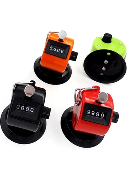Kırmızı Stil Taban Sayaçlarıyla 4 Haneli Sayı El Parmağı Mekanik Manuel Sayma Tally Clicker Golf Futbol Sayacı (Yurt Dışından) fırsatları