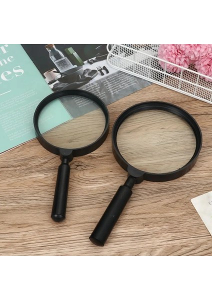 90MM Tarzı 1 Adet Büyüteç mm El Tipi 5x Büyüteç Büyüteç Okuma Camı Lens (Yurt Dışından)