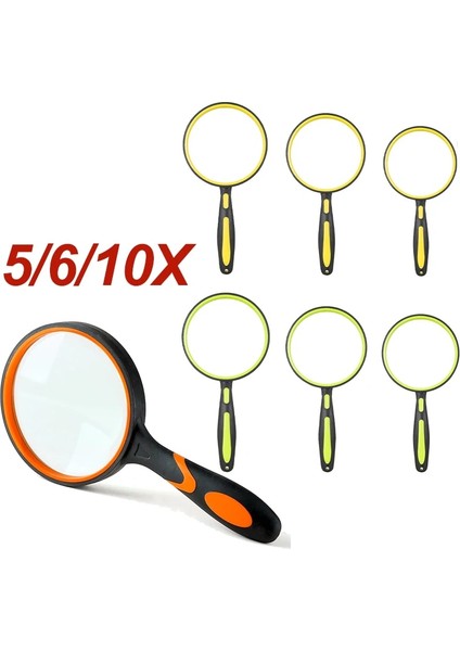 10X Tarzı 10XXXX Taşınabilir El Kauçuk Saplı Büyüteç Lens Yüksek Büyüteç Gazete Okumak Için Takı (Yurt Dışından) fırsatları