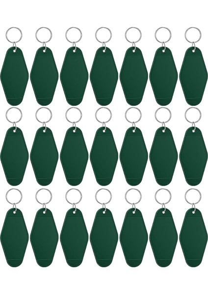 24 Adet Vintage Motel Anahtarlık Dıy Boş Otel Anahtarlıklar Isı Transferi Boş Anahtarlıklar Toplu Süblimasyon (Yeşil) (Yurt Dışından)