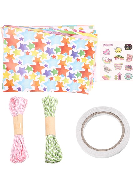 Gökkuşağı Doğum Günü Ambalaj Kağıdı, Tüm Dekorasyon Günleri Için Geri Dönüştürülebilir Doğum Günü Kadın Kız Erkek (Yurt Dışından) modelleri