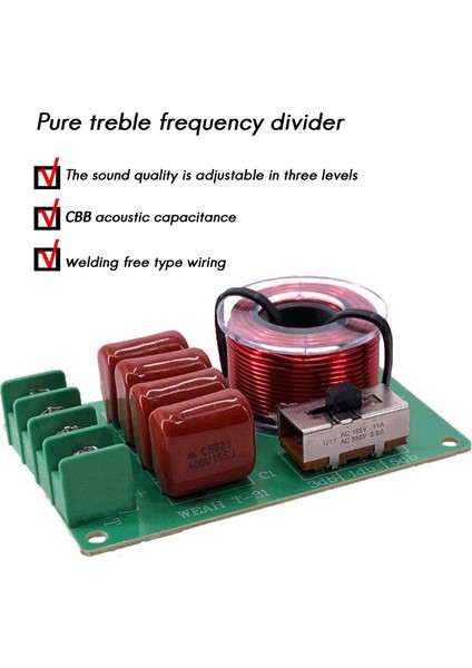 Frekans Bölücü Hi-Fi Ses Tiz Bas Hoparlör Frekans Bölücü 2-16OHM Hoparlör Için Stereo Geçiş Filtreleri (Yurt Dışından) modelleri