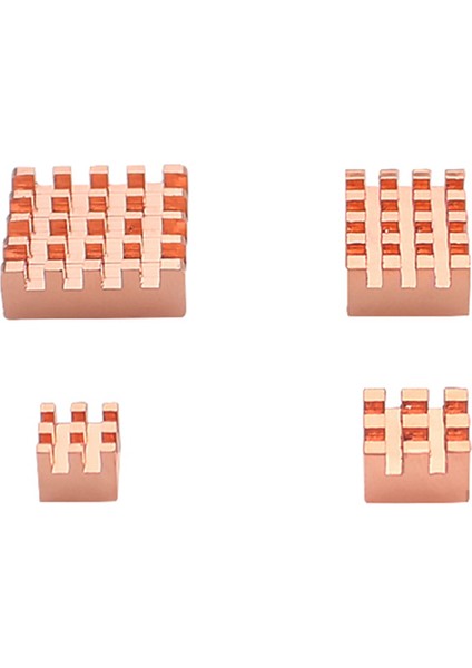 4 Takım Isı Emici Metal Bakır Soğutucu Pasif Soğutma Pedi Isı Dağıtımı Radyatör 4 Model B (Yurt Dışından)