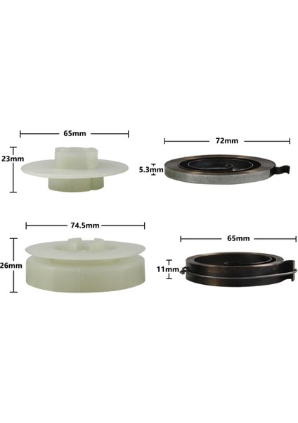 Elektrikli Testere Kolay Kasnak 2 Yaylı Fit Testere 4500 5200 5800 45CC 52CC 58CC Testere Yedek Parçaları (Yurt Dışından) indirimleri