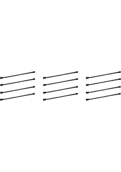12 Adet 4 Pin Pwm Fan Uzatma Güç Kablosu Konnektör Kutusu Erkek Dişi Uzatma Kabloları Için 4 Pin/3pin Fan (Yurt Dışından)