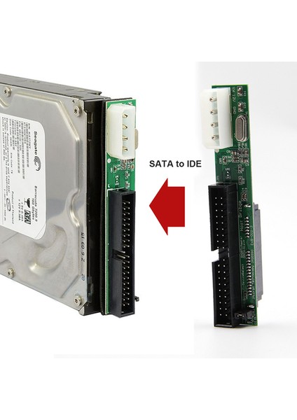 2x 7 + 15PIN 2.5 Sata Dişi 3.5 Inç Ide Sata Ide Adaptörü Dönüştürücü Erkek 40 Pin Bağlantı Noktası 133 100 HDD CD DVD (Yurt Dışından)