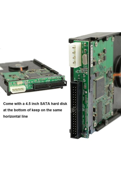 2x 7 + 15PIN 2.5 Sata Dişi 3.5 Inç Ide Sata Ide Adaptörü Dönüştürücü Erkek 40 Pin Bağlantı Noktası 133 100 HDD CD DVD (Yurt Dışından)