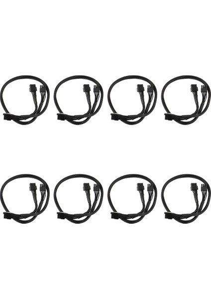 8x Psu 8pin - Çift 8pin(6+2)Pin Pcıe Modüler Güç Uzatma Kablosu Supernova G2 G3 P2 T2 Gs 650 750 850 1000 1600 (Yurt Dışından)
