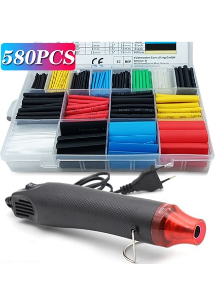 580 Adet Isıyla Daralan Boru Seti Daralan Tel Daralan Sarma Boru Tel Bağlantı Kapağı Sıcak Hava Makinesi ile Ab Tak (Yurt Dışından) fırsatları