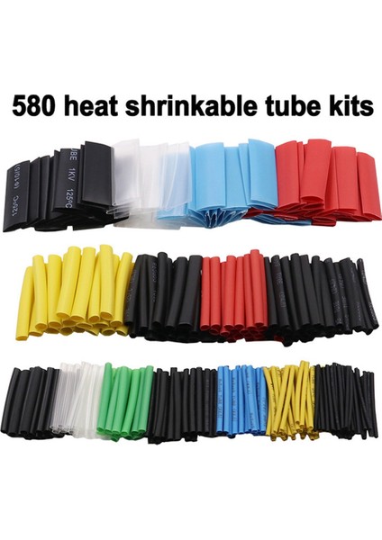 580 Adet Isıyla Daralan Boru Seti Daralan Tel Daralan Sarma Boru Tel Bağlantı Kapağı Sıcak Hava Makinesi ile Ab Tak (Yurt Dışından) indirimleri