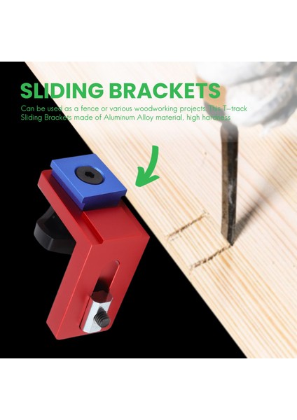 Alüminyum Profil Ağaç Işleme Aletleri Için 2 T-Track Kayar Braket Seti, T-Tracks Dahil Değildir (Yurt Dışından) modelleri