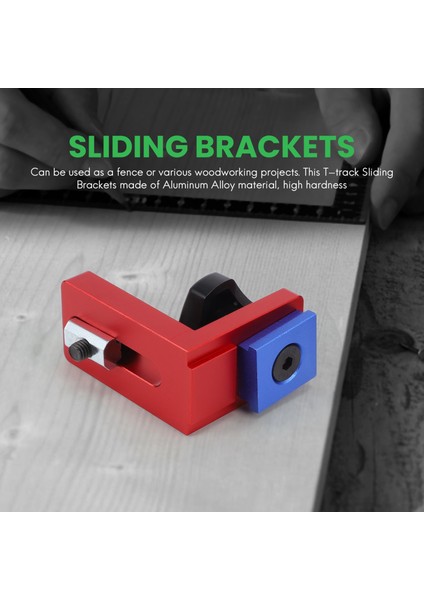 Alüminyum Profil Ağaç Işleme Aletleri Için 2 T-Track Kayar Braket Seti, T-Tracks Dahil Değildir (Yurt Dışından) indirimleri
